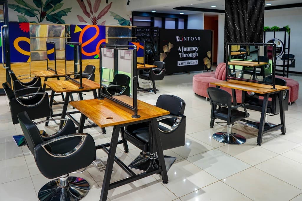 Lintons makeup studio with luxe beauty workstations